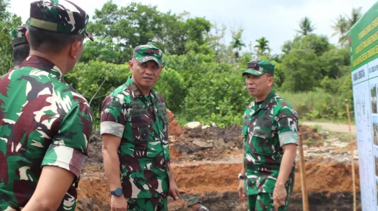 Danrem 033/Wira Pratama Tinjau Progress Pembangunan Jembatan Armco Bintan