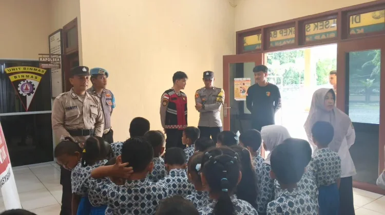 Polsek Singkep Barat Sambut Ceria Kunjungan Siswa TK