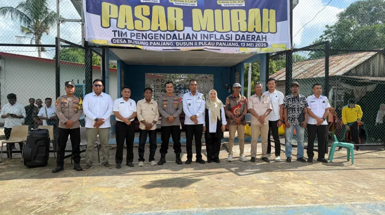 Wabup Lingga Buka Pasar Murah Bantu Warga Posek