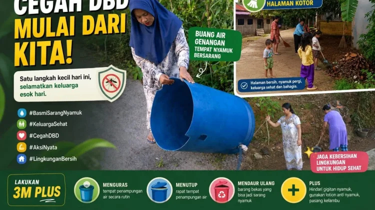 Dinkes Lingga Ajak Warga Waspadai Penyakit DBD Bersama