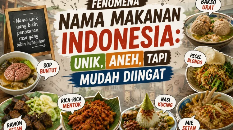 Fenomena Nama Kuliner Makanan Indonesia