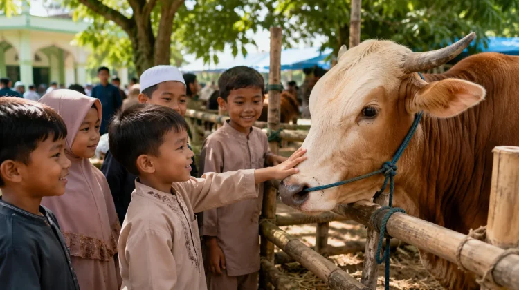 Melihat Hewan Kurban dari Mata Anak-anak