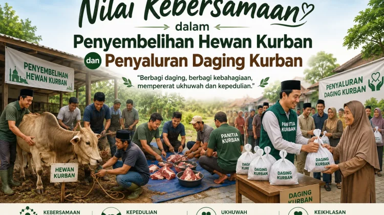 Nilai Kebersamaan dalam Penyembelihan Hewan Kurban dan Penyaluran Daging Kurban