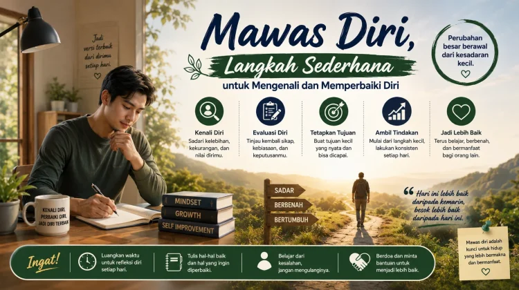Mawas Diri, Langkah Sederhana untuk Kenali dan Perbaiki Diri
