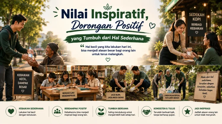 Nilai Inspiratif, Dorongan Positif yang Tumbuh dari Hal Sederhana