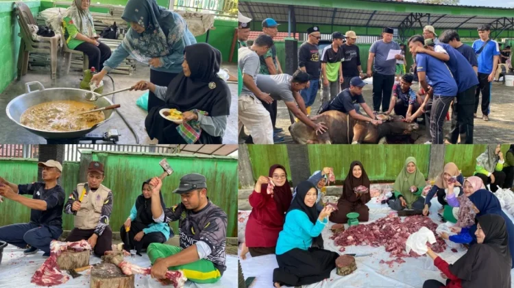 Kemenag Kepri Laksanakan Penyembelihan Hewan Kurban pada Hari Raya Iduladha