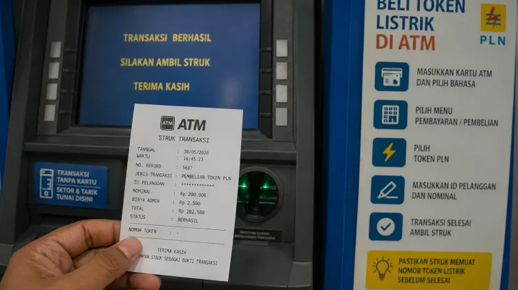 Pembelian Token Listrik ATM Struk Keluar, Token Tidak Tertera