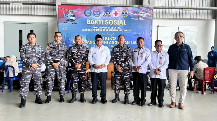 Puspenerbal Tanjungpinang Gelar Donor Darah Sambut HUT Ke-70 Penerbangan