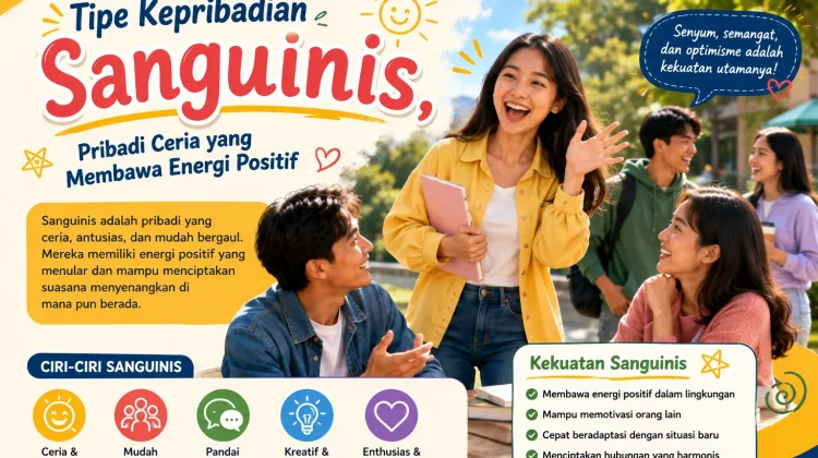 Tipe Kepribadian Sanguinis, Pribadi Ceria yang Membawa Energi Positif