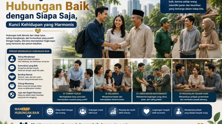 Membangun Hubungan Baik dengan Siapa Saja, Kunci Kehidupan yang Harmonis