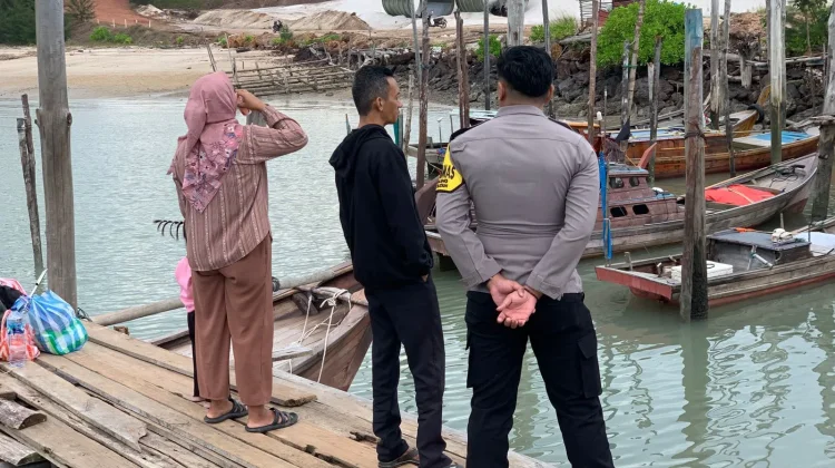 Polsek Dabo Singkep Patroli Rawan Bencana