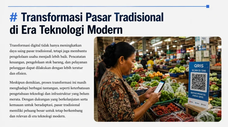 Transformasi Pasar Tradisional di Era Teknologi Modern