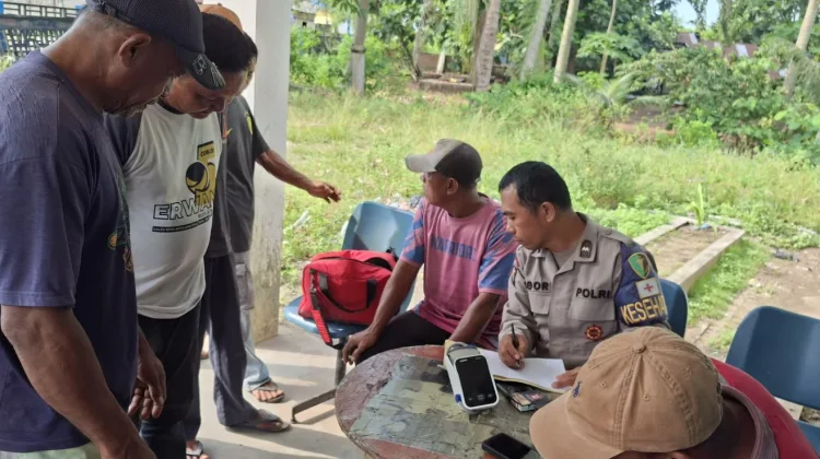 Polres Lingga Periksa Kesehatan Buruh Pelabuhan Dabo