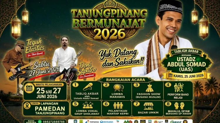 Tanjungpinang Bermunajad 2026, Padukan Dakwah dan Hiburan