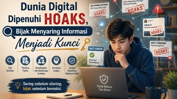 Dunia Digital Dipenuhi Hoaks, Bijak Menyaring Informasi Menjadi Kunci