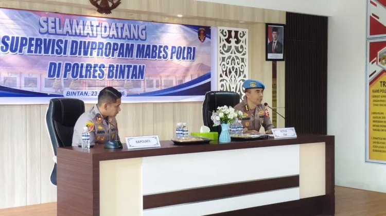 Divpropam Polri Supervisi Polres Bintan, Perkuat Pengawasan Internal