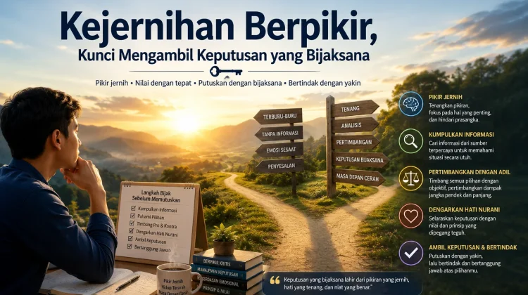 Kejernihan Berpikir, Kunci Mengambil Keputusan yang Bijaksana