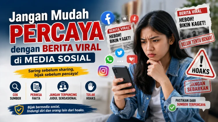 Jangan Mudah Percaya dengan Berita Viral di Media Sosial