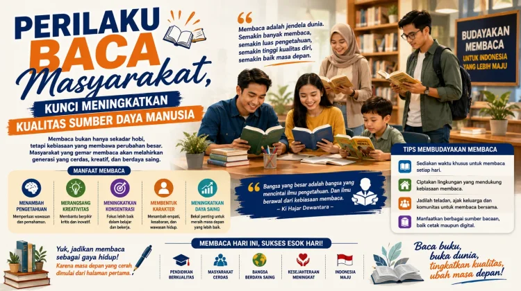 Perilaku Baca Masyarakat, Kunci Meningkatkan Kualitas Sumber Daya Manusia