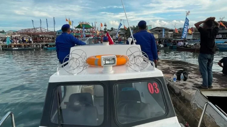 Sat Polairud Polresta Tanjungpinang Siaga Amankan Perlombaan Perahu Naga