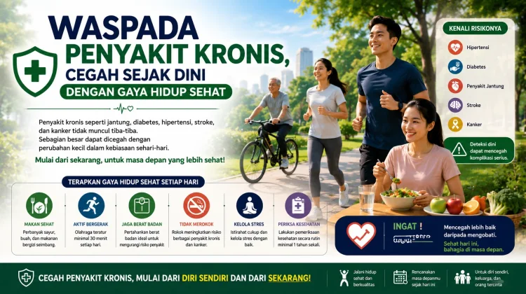 Waspada Penyakit Kronis, Cegah sejak Dini dengan Gaya Hidup Sehat