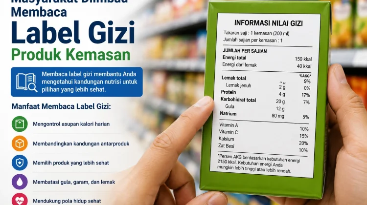 Masyarakat Diimbau Membaca Label Gizi Produk Kemasan sejak Dini