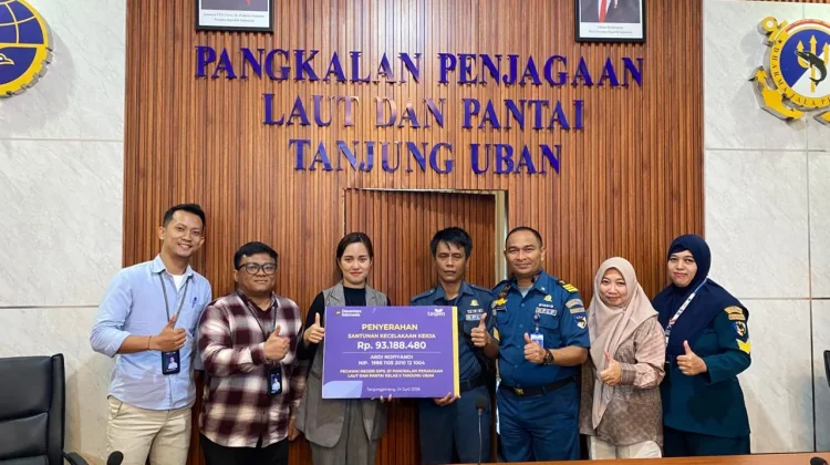TASPEN Tanjungpinang Serahkan Manfaat JKK kepada ASN PPLP Tanjung Uban