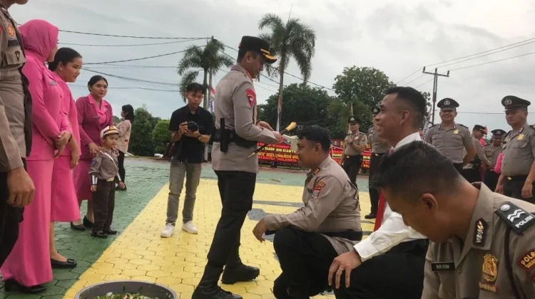 Puluhan Personel Polresta Tanjungpinang Naik Pangkat jelang Hari Bhayangkara
