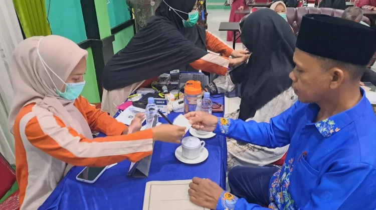 Puluhan ASN Kemenag Bintan Jalani Skrining Kesehatan Gratis