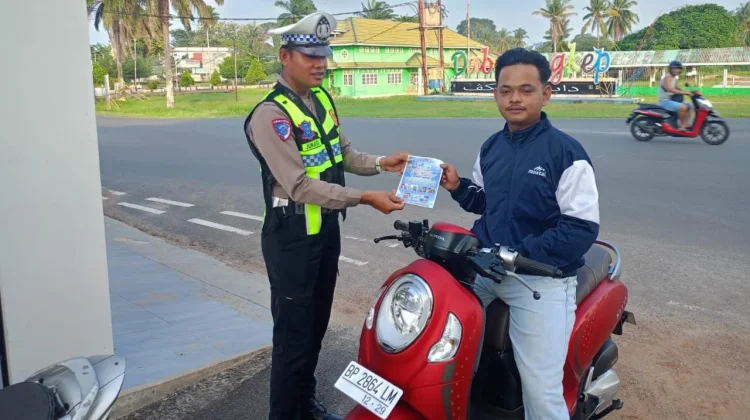 Polres Lingga Gencarkan Edukasi Keselamatan Pengendara