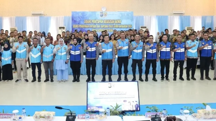 Sebanyak 71 Peserta Lulus Sidang Penerimaan Anggota Polri di Polda Kepri