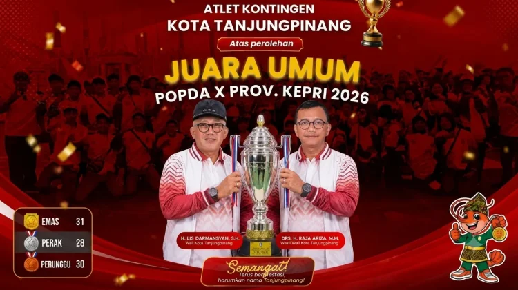 Tanjungpinang Juara Umum POPDA X Kepri, Persiapan Panjang Jadi Kunci Sukses
