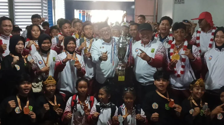 Pemko Tanjungpinang Sambut Kontingen Juara Umum POPDA Kepri