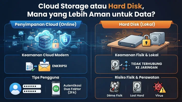 Cloud Storage atau Hard Disk, Mana yang Lebih Aman untuk Data?