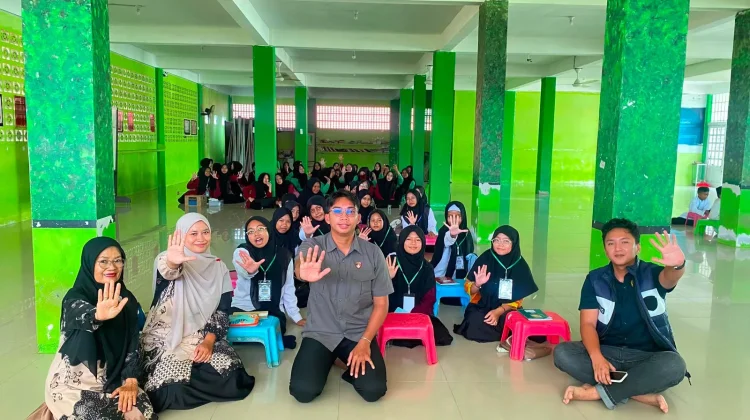 Polres Lingga Bentengi Santri dari Ancaman Narkoba