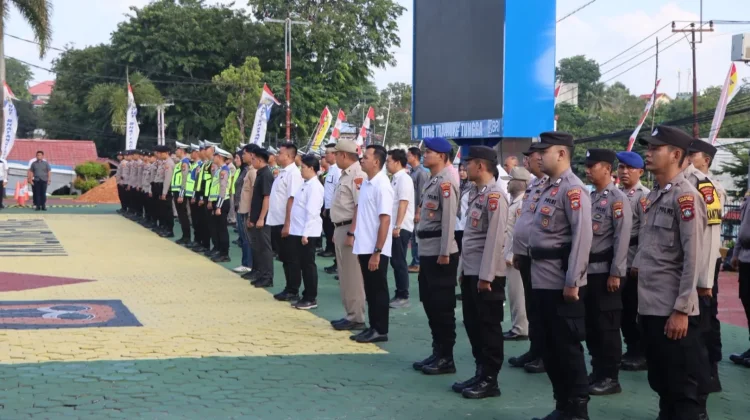 Polres Tanjungpinang Gelar Apel Pengamanan Duta Besar Palestina