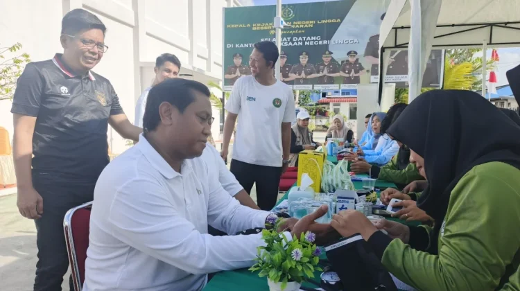 Dinkes Layani Skrining Kesehatan Gratis di Kejari Lingga