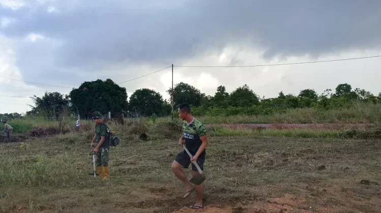 Satgas TMMD Ke-129 Mulai Siapkan Lahan Ketahanan Pangan di Busung