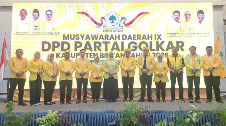 Secara Aklamasi, Fiven Kembali Pimpin Ketua DPD Partai Golkar Kabupaten Bintan