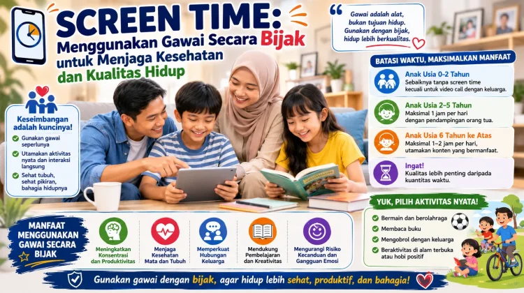 Menggunakan Gawai Secara Bijak untuk Menjaga Kesehatan dan Kualitas Hidup