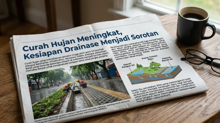 Curah Hujan Meningkat, Kesiapan Drainase Menjadi Sorotan