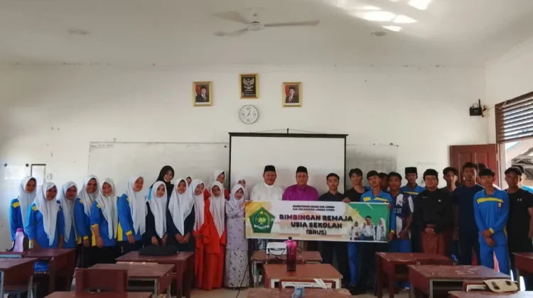 Siapkan Remaja Hadapi Masa Depan, KUA Lingga Utara Gelar BRUS di SMAN 1 Lingga Utara