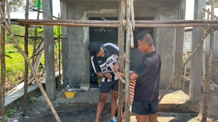 TMMD Ke-129 Bangun Fasilitas MCK untuk Tingkatkan Sanitasi Warga Busung