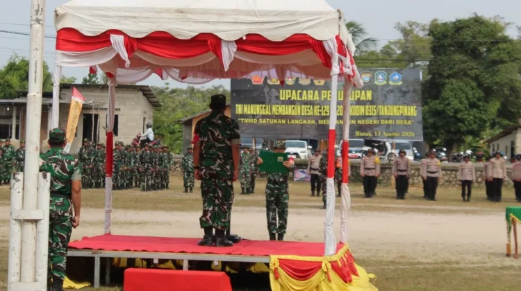 TMMD Ke-129 Kodim 0315 Tanjungpinang Resmi Ditutup