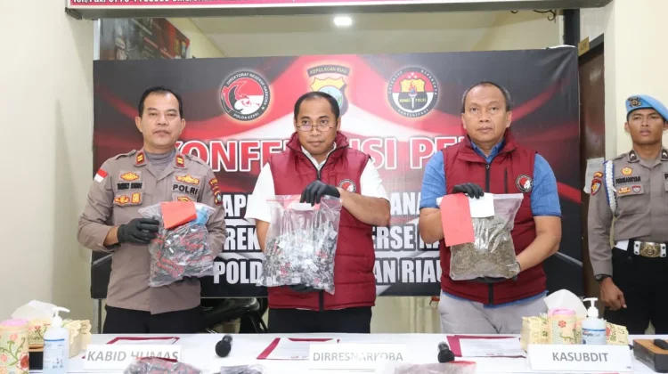 Polda Kepri Ungkap 24 Kasus Narkotika, 36 Tersangka Diamankan