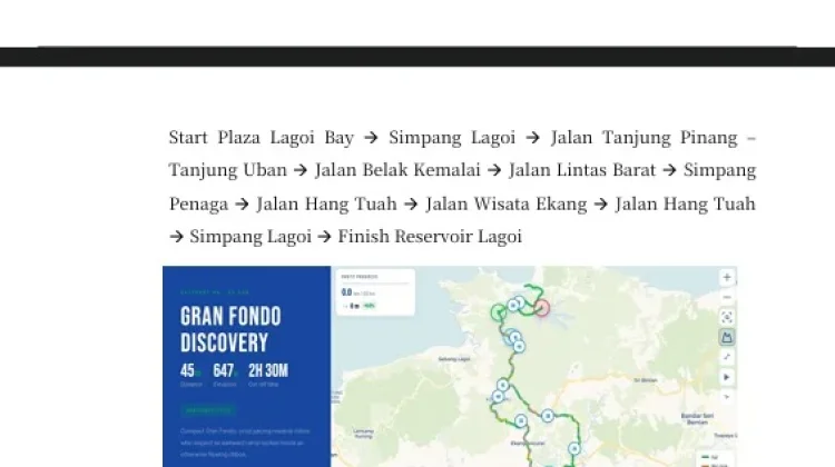Rute Tour de Bintan 2026 Lintasi Lagoi hingga Kawasan Trikora