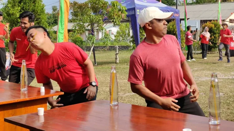 Disperindagkop Lingga Meriahkan HUT RI dengan Lomba Unik