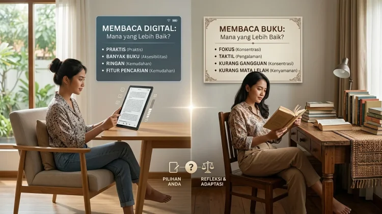 Membaca Digital vs Membaca Buku, Mana yang Lebih Baik?