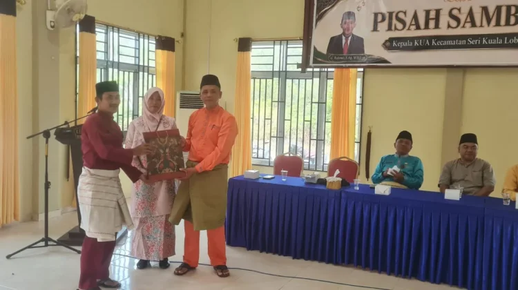Pisah Sambut Kepala KUA Seri Kuala Lobam, Rahmat Resmi Bertugas