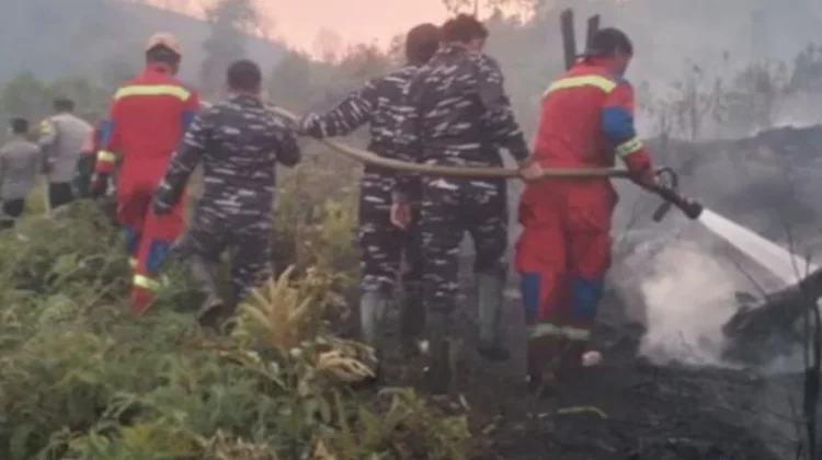 Karhutla Mengganas di Singkep Barat, Tim Gabungan Bergerak
